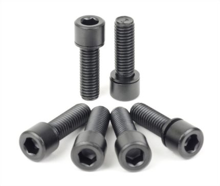 TSC Solid Big Bolts Kit Black Pack of 6-0