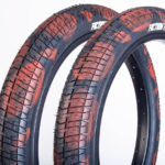 Fiction 20" Troop BMX Däck Blodd Red Swirl-0