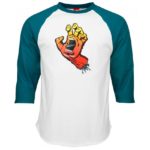 Fade Hand Baseball Top T-shirt ink blue/white